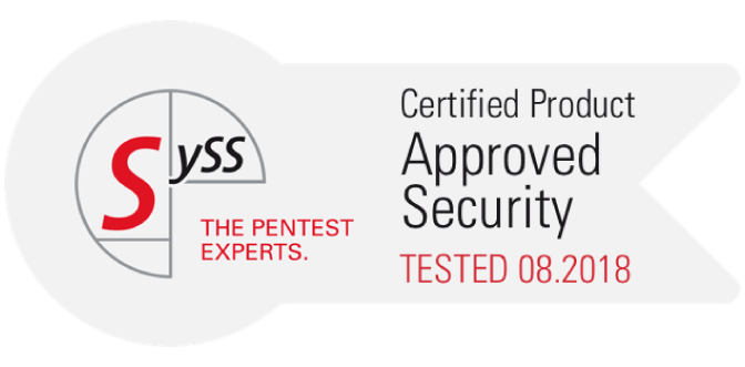 Geprüfte Datensicherheit Syss Signet Cybersicherheit