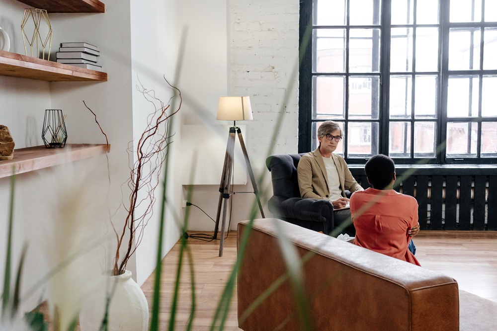 Psychotherapie Therapeut mit Patient